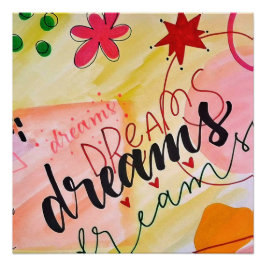 Glossy Poster Dreams ポスター