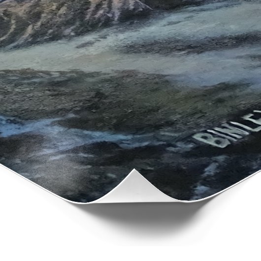 Glossy Poster - "The Matterhorn At Sunset" ポスター (コーナー)