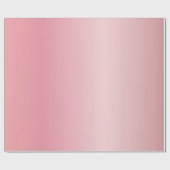 Glossy Rose Gold Glam Elegant Template Gift ラッピングペーパー (フラット)