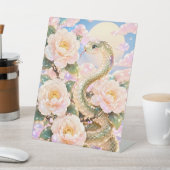 Glossy Snake Floral Art 台座サイン (インサイチュ)