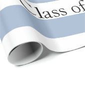 Glossy Wrapping Paper Blue Stripe Graduate 2026 ラッピングペーパー (ロールコーナー)