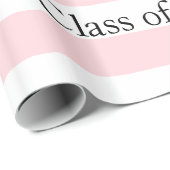 Glossy Wrapping Paper Pink Stripe Graduate 2026 ラッピングペーパー (ロールコーナー)