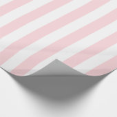 Glossy Wrapping Paper Pink & White Stripe  ラッピングペーパー (角)