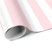 Glossy Wrapping Paper Pink & White Stripe  ラッピングペーパー (ロールコーナー)