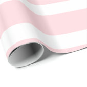 Glossy Wrapping Paper Pink & White Stripe  ラッピングペーパー (ロールコーナー)