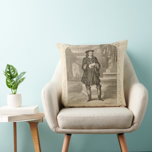 Glosterのリチャード一世の行為I場面1としてC. Kean氏、 クッション (椅子)