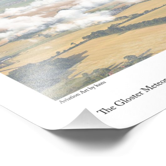 Gloster Meteor フォトプリント (角)