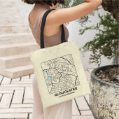 Gloucester, Gloucestershire City Map Tote Bag トートバッグ