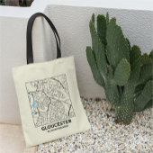 Gloucester, Gloucestershire City Map Tote Bag トートバッグ