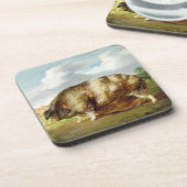 Gloucestershireの古い点(パネルの油) コースター (左側)