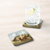 Gloucestershireの古い点(パネルの油) コースター (右側)