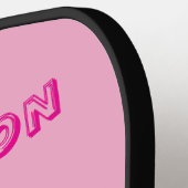 Gloves On, Game On! Breast Cancer Awareness ピックルボールラケット (左詳細)