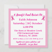 Gloves On, Game On Breast Cancer Fundraiser Event (裏面)