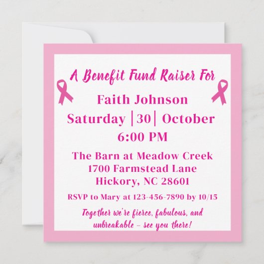 Gloves On, Game On Breast Cancer Fundraiser Event (裏面)