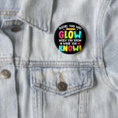 Glowテスト日おもしろい先生子供 缶バッジ (インサイチュ)