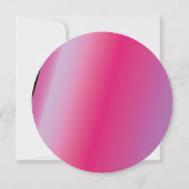 GLOWフューシャスプラッシュ スイートシックスティーン 16 招待状 (裏面)