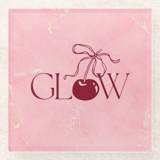 Glow ガラスコースター (正面)