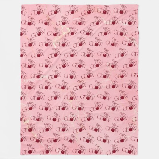 Glow フリースブランケット (正面)