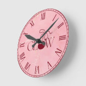 Glow ラウンド壁時計 (傾斜)