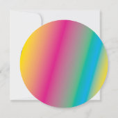 GLOW レインボースプラッシュ バー ミツバ祭 招待状 (裏面)