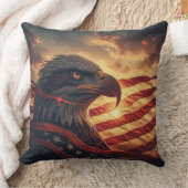 Glow American Eagle Patriotic USA Pride クッション (ブランケット)
