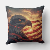 Glow American Eagle Patriotic USA Pride クッション (裏面)