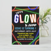 Glow and Jump Birthday Invitation 招待状 (スタンド正面)