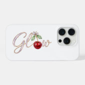 Glow – Cherry Glam Mobile Case iPhoneケース (裏面横)