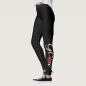 Glow Cherry – Glam Women’s Leggings レギンス (左)