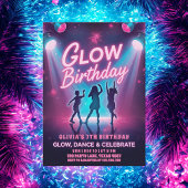 Glow, Dance & Celebrate Kids 招待状