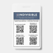 GLOW DEMOCRACY INFO CARD  バッジ (裏面)