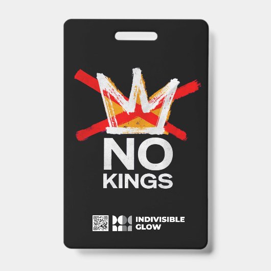 GLOW DEMOCRACY INFO CARD  バッジ (表面)