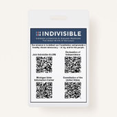 GLOW DEMOCRACY INFO CARD バッジ (裏面)