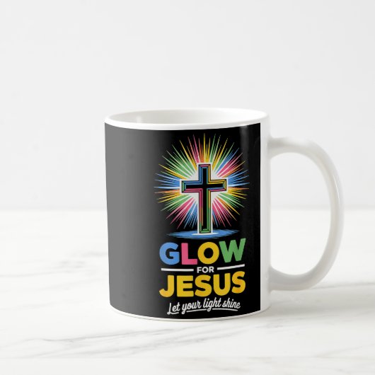 Glow For Jesus Christian Faith  コーヒーマグカップ (右)