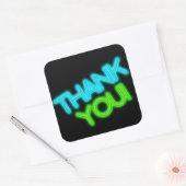 Glow in the Dark Thank You スクエアシール (封筒)