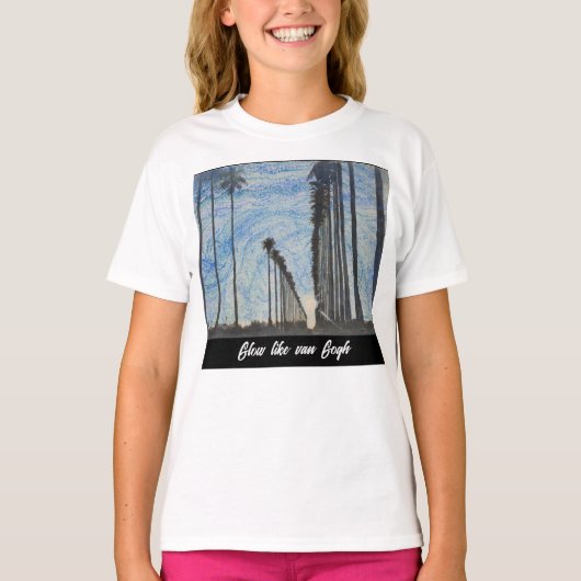 Glow Like vanゴッホTシャツ Tシャツ (正面)
