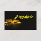 Glow of Knowledge: Pen and Book in the Dark 名刺 (正面)