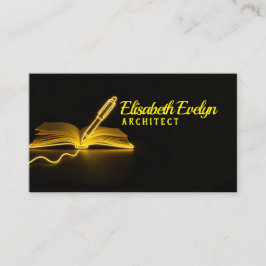 Glow of Knowledge: Pen and Book in the Dark 名刺