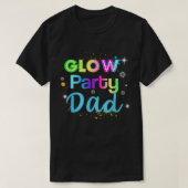 Glow Party Squad Dad Paint Splatter Glow Party Mat Tシャツ (デザイン正面)