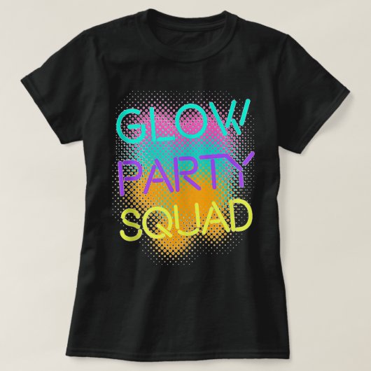 Glow Party Squad Group Matching Halloween Party Co Tシャツ (デザイン正面)