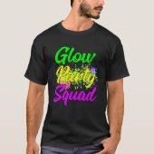 Glow Party Squad Paint Splatter Effect Glow Party  Tシャツ (正面)