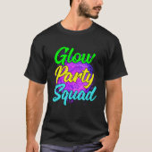 Glow Party Squad Party  Cute Paint Splatter Tee Tシャツ (正面)