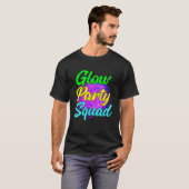 Glow Party Squad Party Cute Paint Splatter Tee Tシャツ (正面フル)