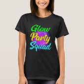 Glow Party Squad Party  Cute Paint Splatter Tee Tシャツ (正面)
