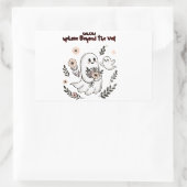 Glow up Love Beyond the Veil – Cute Ghost Mom Art 長方形シール (バッグ)