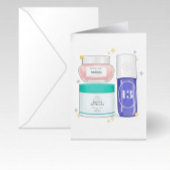Glow Up Skincare Birthday Card (Customizable) カード