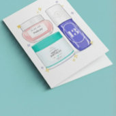 Glow Up Skincare Birthday Card (Customizable) カード
