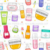 Glow Up Skincare Gift Wrap ラッピングペーパーシート