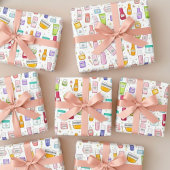 Glow Up Skincare Gift Wrapping Paper Roll ラッピングペーパー