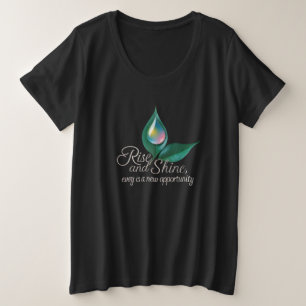 Glow Within – Rise and Shine Gracefully プラスサイズTシャツ